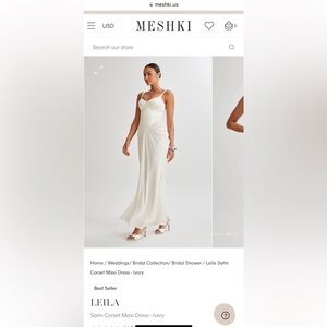 White Meshki Leila dress